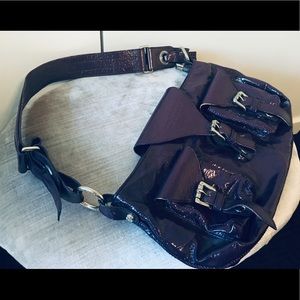 Corso Como patent leather shoulder bag